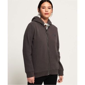 Grey Superdry zip up hoodie